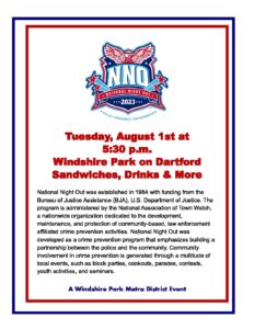 National Night Out @ Windshire Park